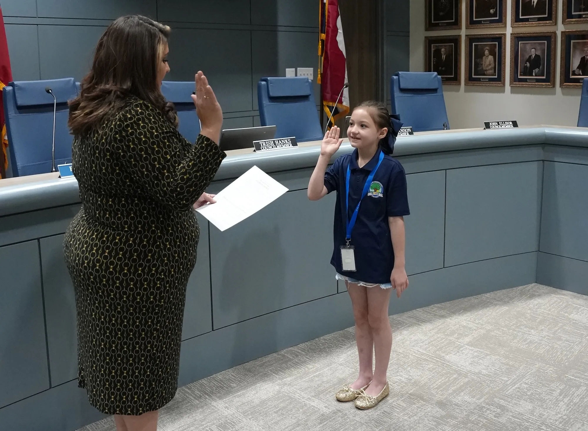 Rose Sheaffer serves as Friendswood’s Mayor for a Day